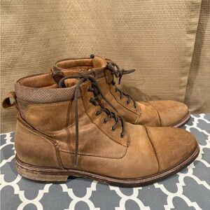 Florsheim Chalet Men's Size 13M Brown Leather Cap Toe Boots